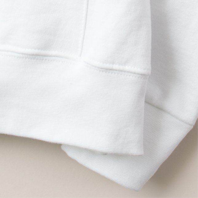 Gravity Burger Hoodie (Detail - Hem (in White))