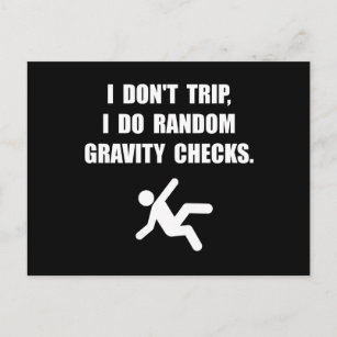 Gravity Checks Postcard