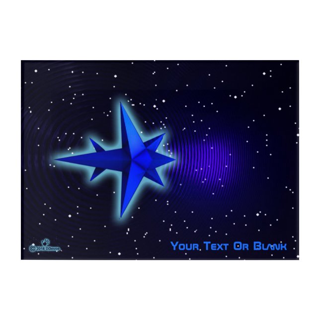 Gravity Drive Spacecraft Acrylic Print (Front)