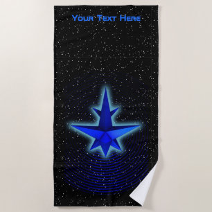 Gravity Drive Spacecraft Beach Towel