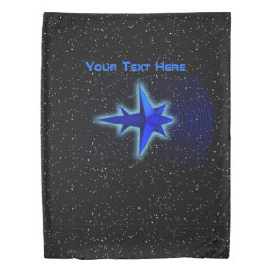 Gravity Drive Spacecraft Duvet Cover