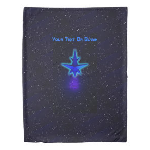 Gravity Drive Spacecraft Duvet Cover