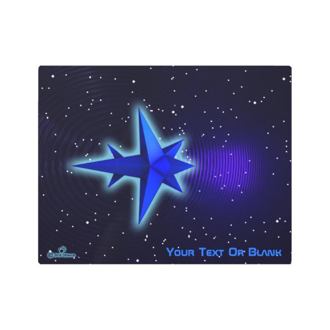 Gravity Drive Spacecraft Metal Print (Front)