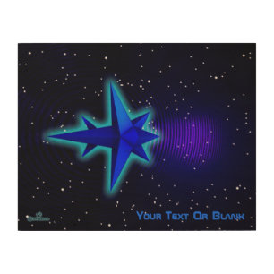 Gravity Drive Spacecraft Wood Wall Art