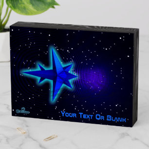 Gravity Drive Spacecraft Wooden Box Sign