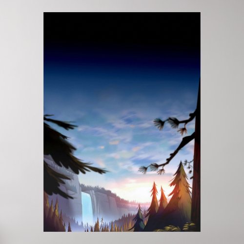 Gravity Falls Forest Poster