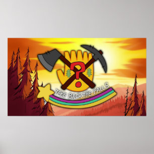 Gravity Falls Take Back The Falls Poster