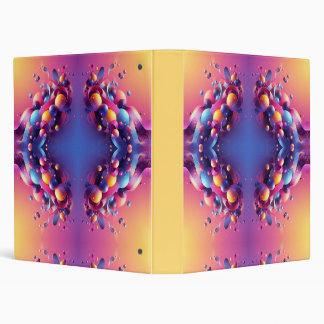 Gravity Flow – Neon Abstract Art Binder