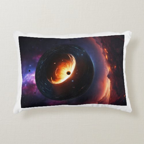 Gravity Galore Explore Cosmic Collisions on Your  Accent Pillow