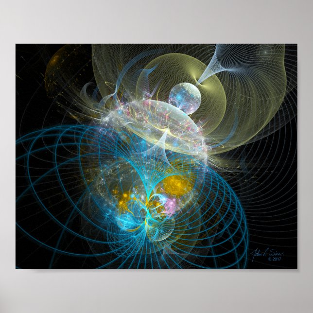 Gravity Grid (10x8) Poster (Front)