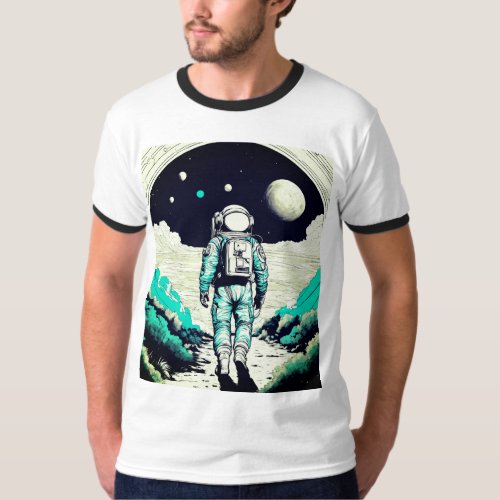 Gravity inspired design with an astrologer journey T_Shirt