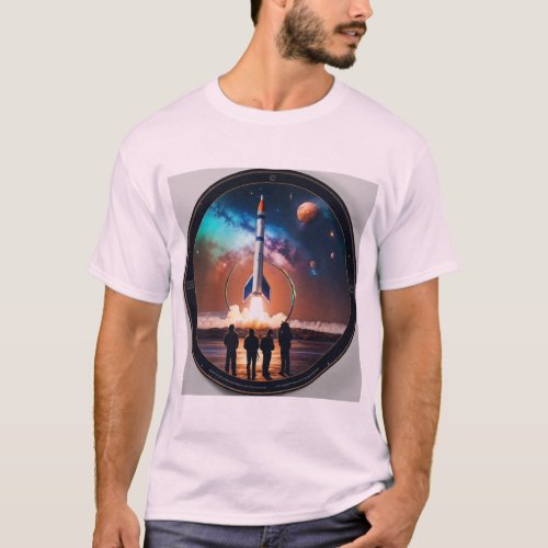 Gravity_Inspired Rocket Launch T_Shirt Design