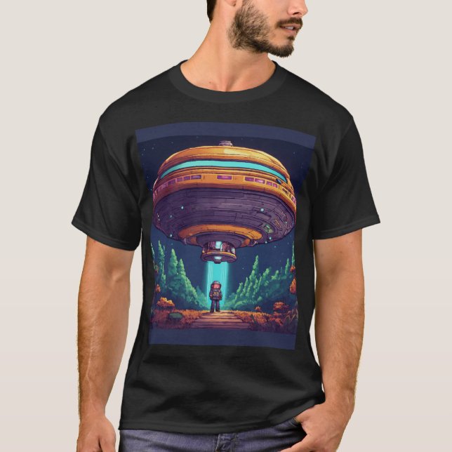 Gravity Navigator: Spacecraft Adventure Tee" T-Shirt (Front)