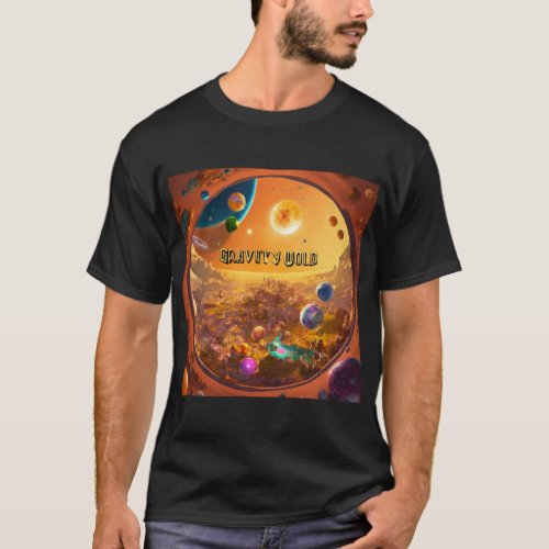 Gravity Pull Star Emblem T_Shirt  Cosmic Space T