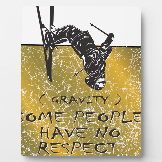 Gravity Skier Plaque (Front)