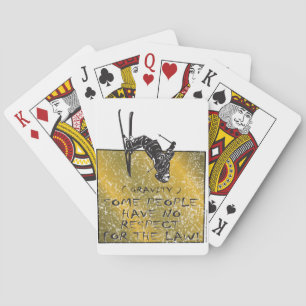 Gravity Skier Poker Cards