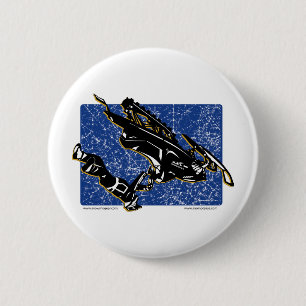 GRAVITY-SLED-in Blue Pinback Button