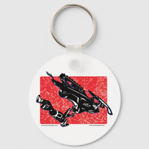GRAVITY-SLED-in-RED Keychain