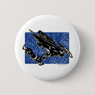 GRAVITY-SLED PINBACK BUTTON