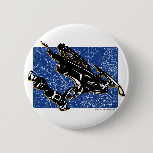 GRAVITY-SLED PINBACK BUTTON