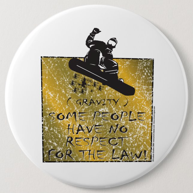 Gravity-Snowboarder Button (Front)