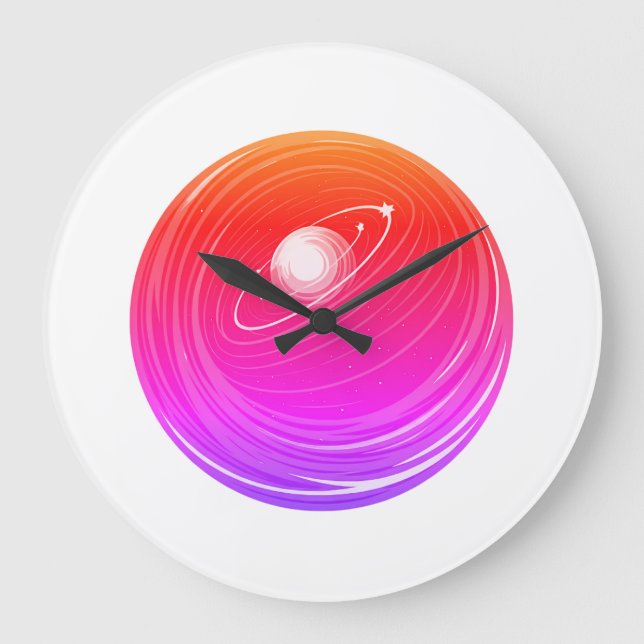 Gravity style look large clock (Front)