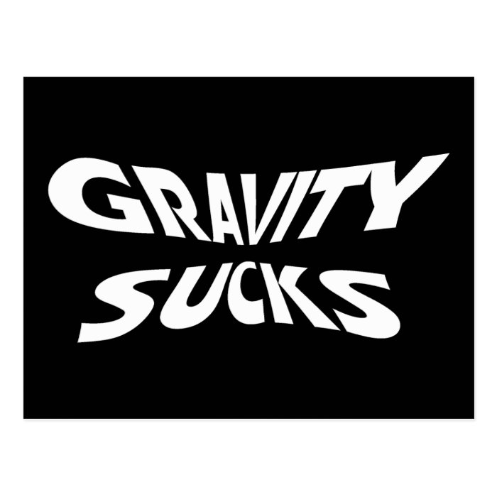 Gravity Sucks Postcard