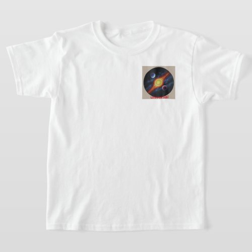  gravity_themed emblem showcasing a binary star  T_Shirt