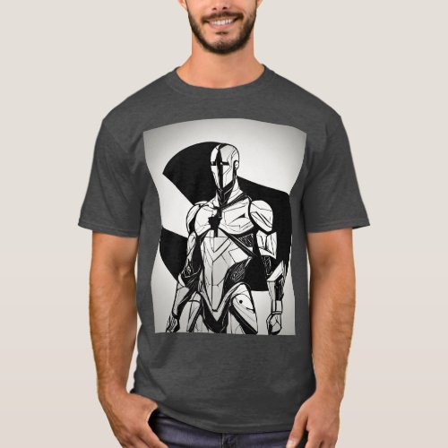 Gravity themed super hero picasso style tshirt 