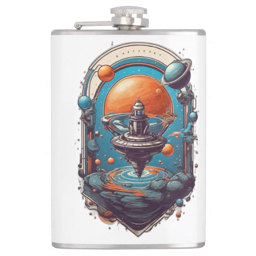 Gravity Voyagers Explore the Cosmos Flask