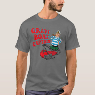 Gravy Boat Captain Funny Thanksgiving Costume Gift T-Shirt