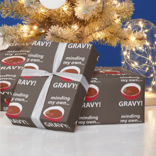 Gravy Minding My Own Gravy Food Wrapping Paper