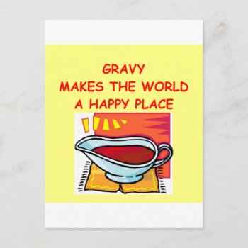 Gravy Postcard by jimbuf at Zazzle