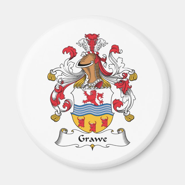 Grawe Family Crest Magnet (Front)