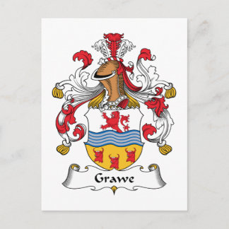 Grawe Family Crest Postcard