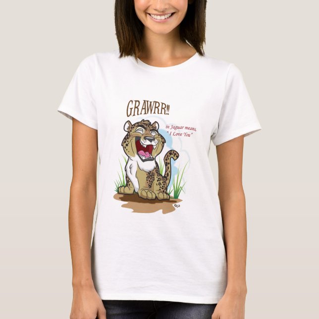 GRAWRR! - Ladies Baby-Doll T-Shirt (Front)
