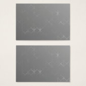 Gray Abstract. Misty Grid Design Background. (Front & Back)