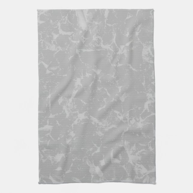 Gray Abstract Pattern Background Design. Kitchen Towel (Vertical)