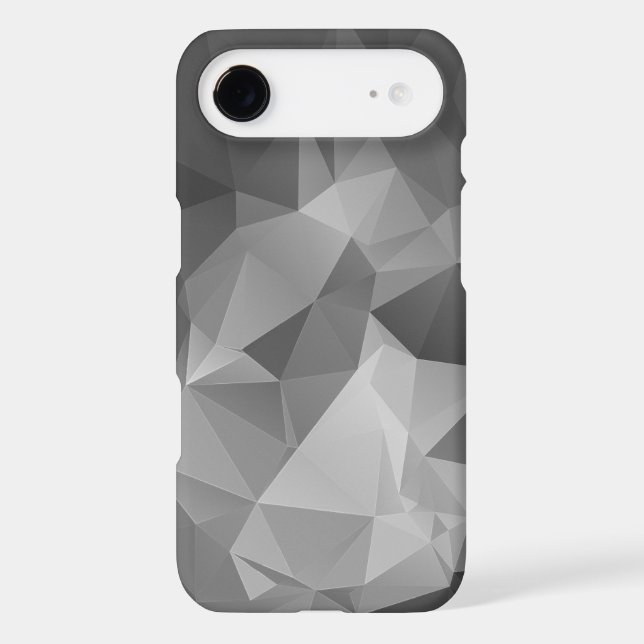 Gray Abstract Pyramid Art Case-Mate iPhone Case (Back)