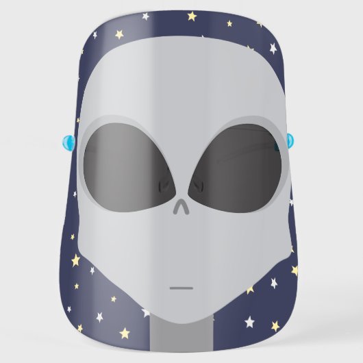 Gray Alien Face Shield (Front)
