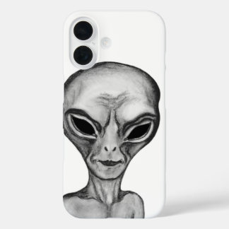 Gray Alien , I want to believe iPhone 16 Case