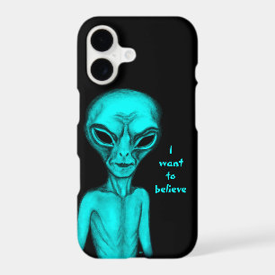 Gray Alien , I want to believe iPhone 17 Case
