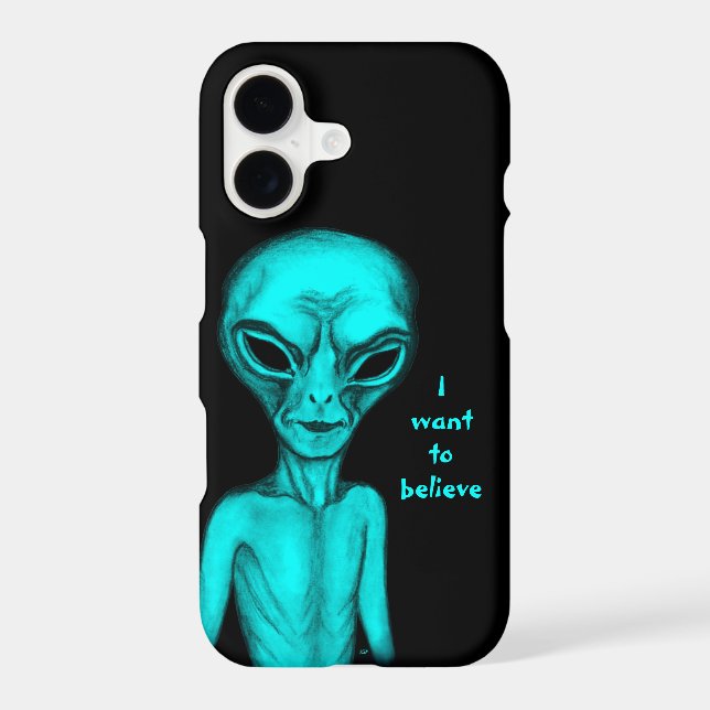 Gray Alien , I want to believe Case-Mate iPhone Case (Back)