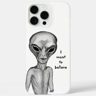 Gray Alien , I want to believe iPhone 16 Pro Max Case