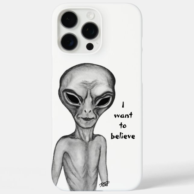 Gray Alien , I want to believe Case-Mate iPhone Case (Back)