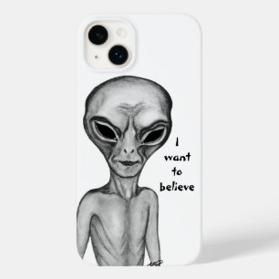 Gray Alien , I want to believe Case-Mate iPhone 14 Plus Case