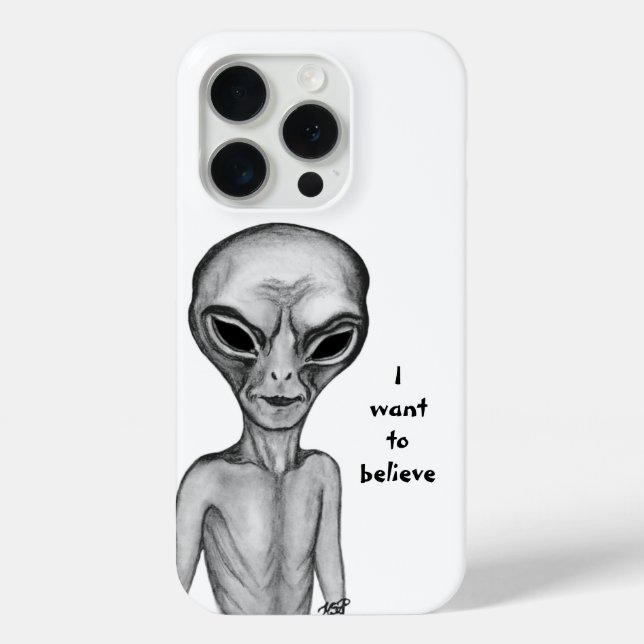 Gray Alien , I want to believe Case-Mate iPhone Case (Back)