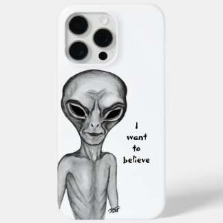 Gray Alien , I want to believe iPhone 15 Pro Max Case