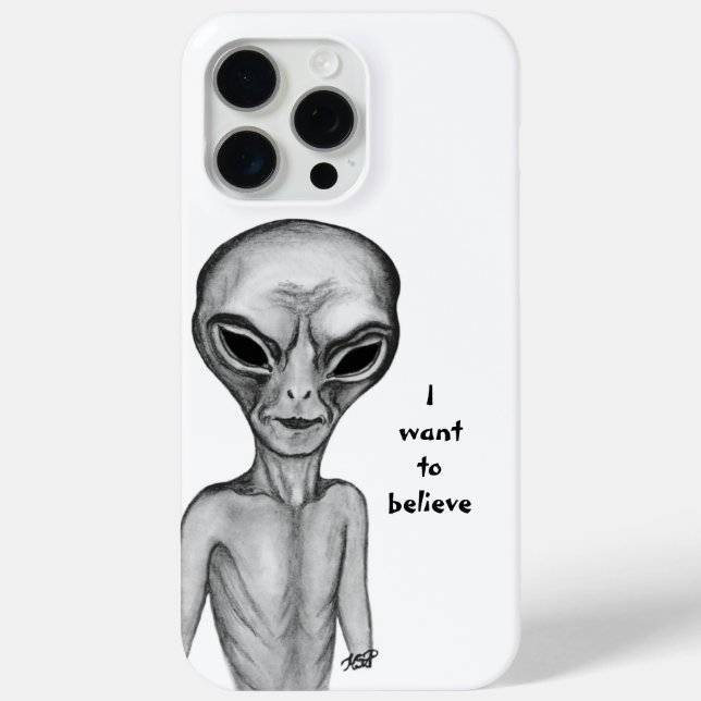 Gray Alien , I want to believe Case-Mate iPhone Case (Back)