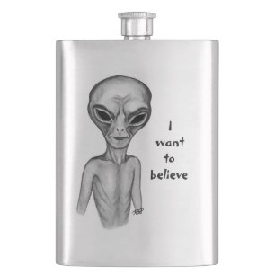 Gray Alien , I want to believe Flask